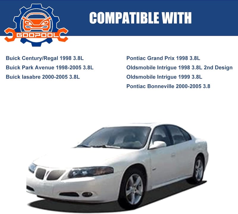 Goopool Fuel Pressure Regulator Vacuum Vapor Canister Purge Harness Hose Compatible with Buick Century/Pontiac Grand Prix 1998-2005 3.8L Replaces # 24506640 - Image 2